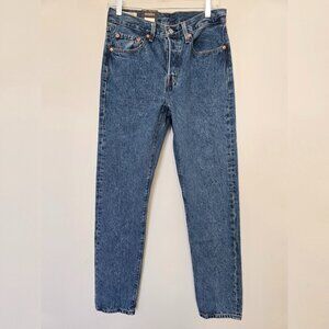 NWT Levi's Premium 501 Original Straight Jeans Womens 27 Blue 90s